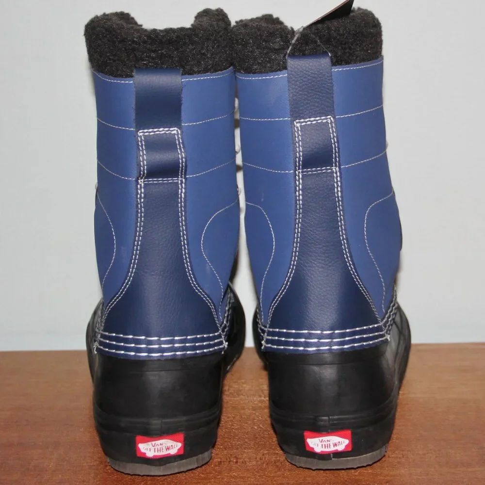 Vans Standard Snow MTE Cold Weather Winter Boots Mens 9 Navy Blue Black